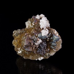 Fluorite, Pyrite and Dolomite Moscona Mine M04987